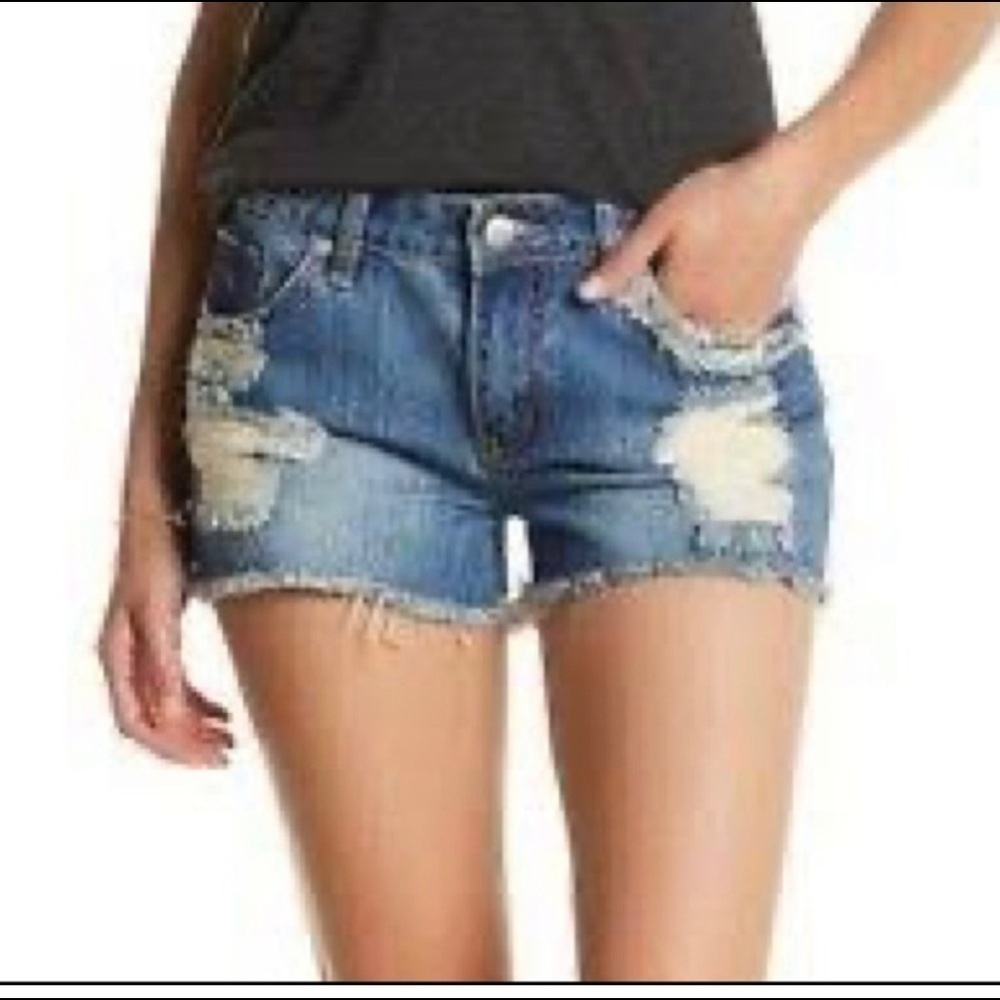 C&C California distressed jean shorts - Picture 3 of 4